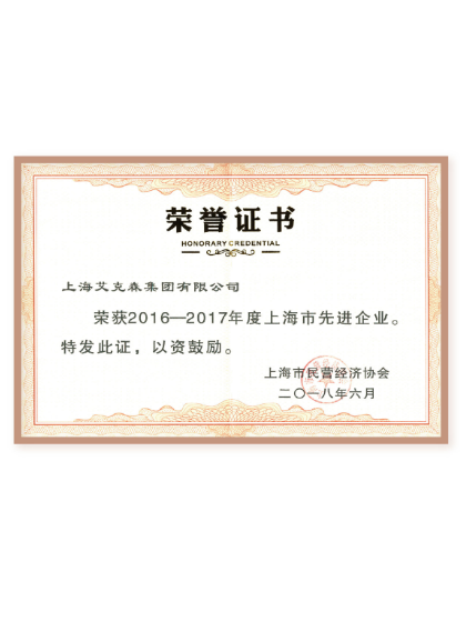 上海市先進(jìn)企業(yè) 上海市先進(jìn)企業(yè)